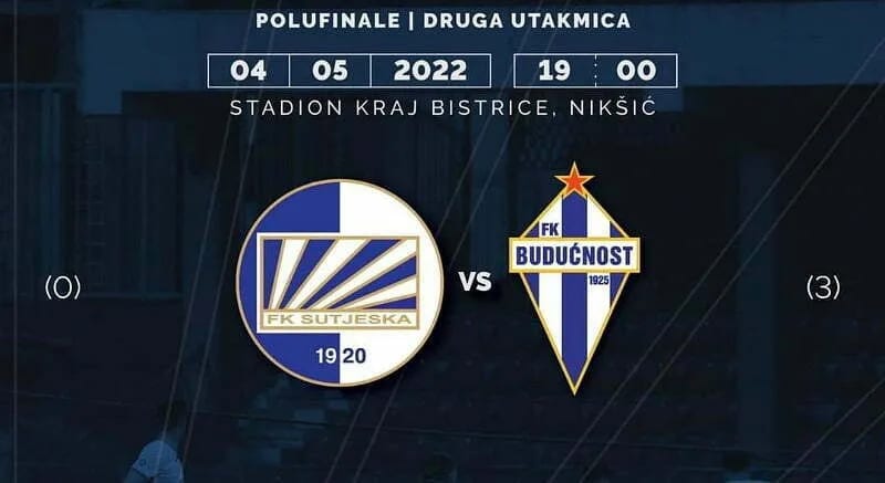 Nikšićani jure minus od tri gola za prolaz u finale Kupa