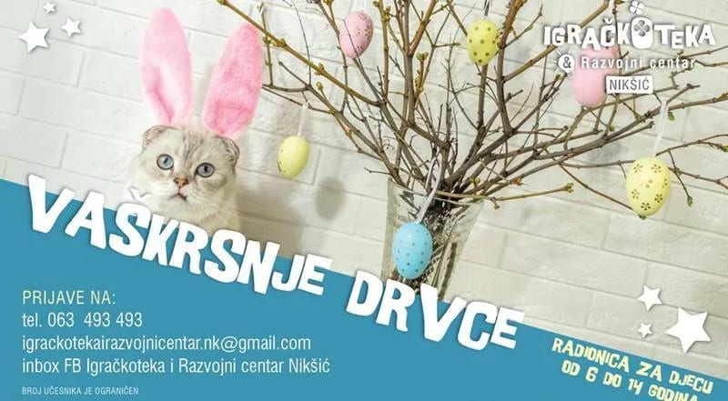Proljećno razgibavanje i vaskršnji ukrasi u nikšićkoj Igračkoteci