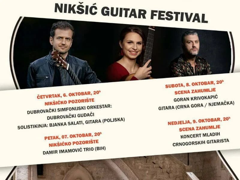 Međunarodni festival gitare Nikšić od 6. do 9. oktobra