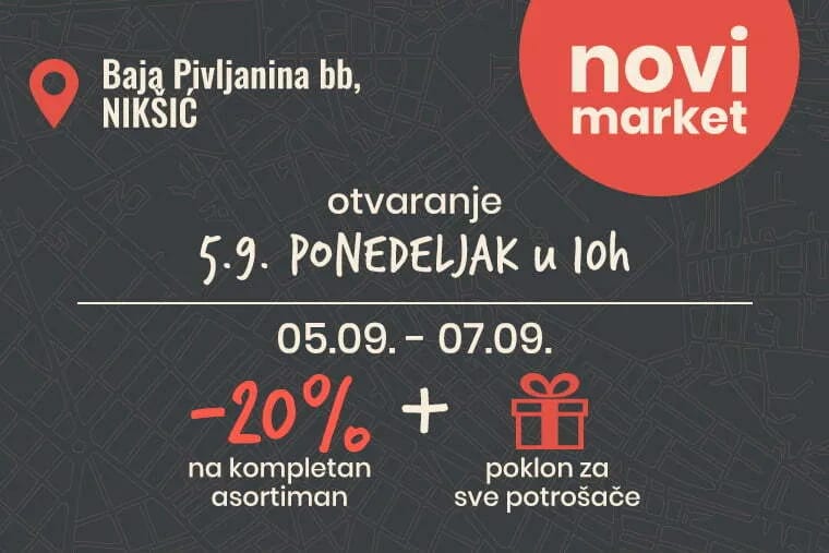 Novi CITY market u Nikšiću – popusti i pokloni za sve kupce