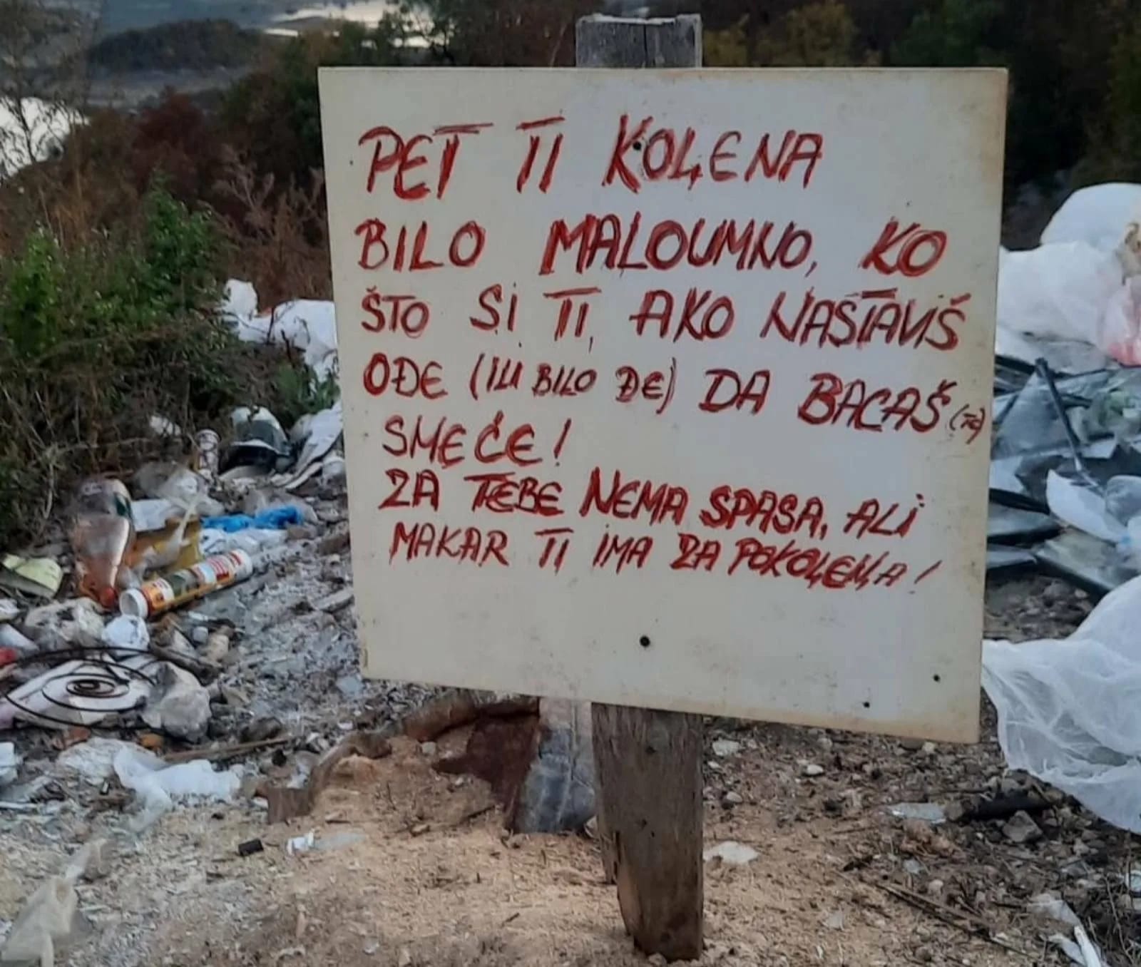 ČITAOCI ŠALJU: Neobična poruka za građane - "Za tebe nema spasa, ali makar ti ima za pokoljenja"