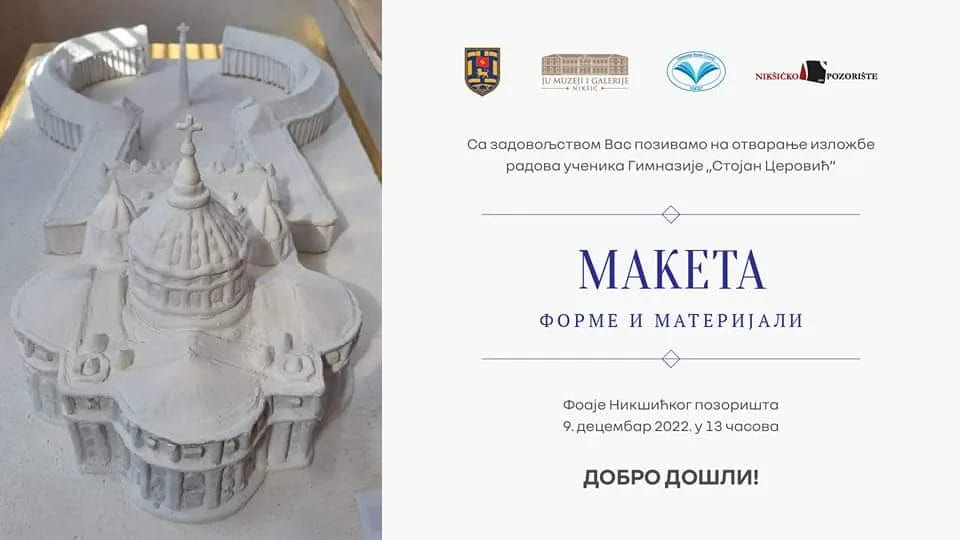Nikšićko pozorište: Izložba radova učenika "Maketa: Forme i materijali"