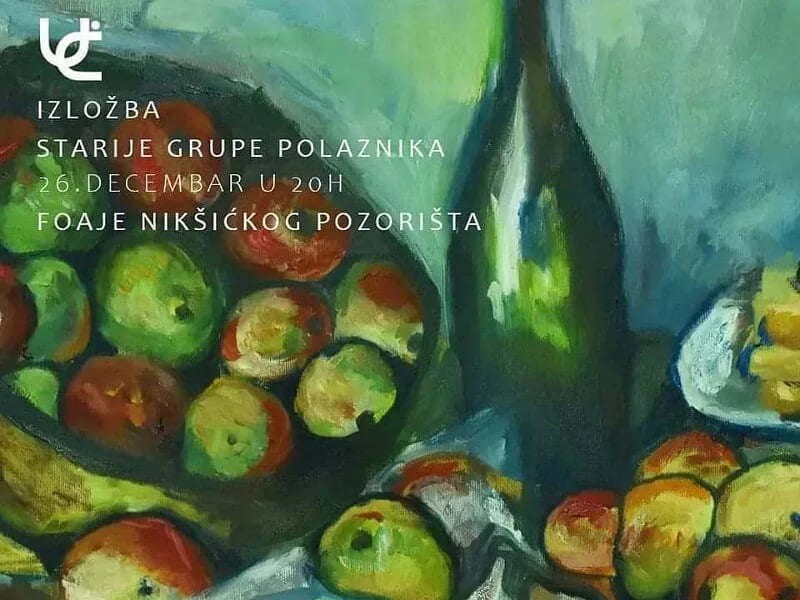 Nikšićko pozorište: Izložba radova polaznika Škole crtanja "Umjetnički centar"