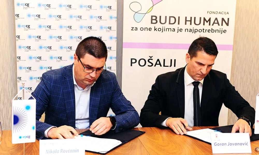 EPCG podržala Fondaciju Budi human: Doniraće 40.000 eura tokom narednih godinu dana