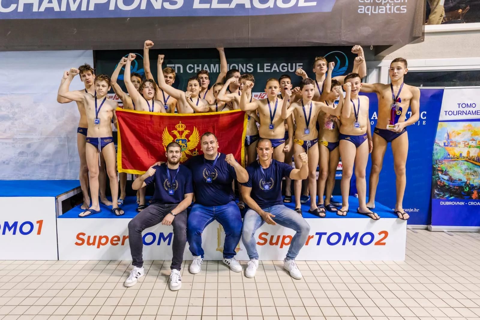 Tri medalje za mlade crnogorske vaterpoliste u Dubrovniku: Jadranu zlato i srebro, Budućnosti bronza