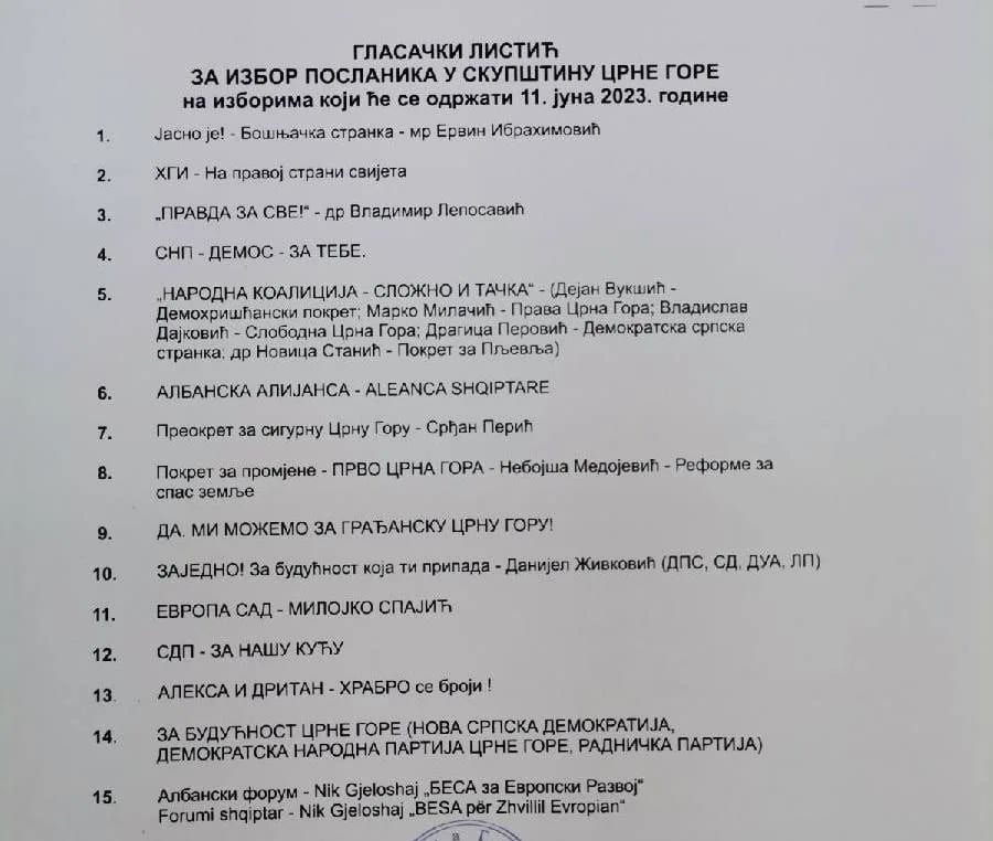 Počelo štampanje glasačkih listića