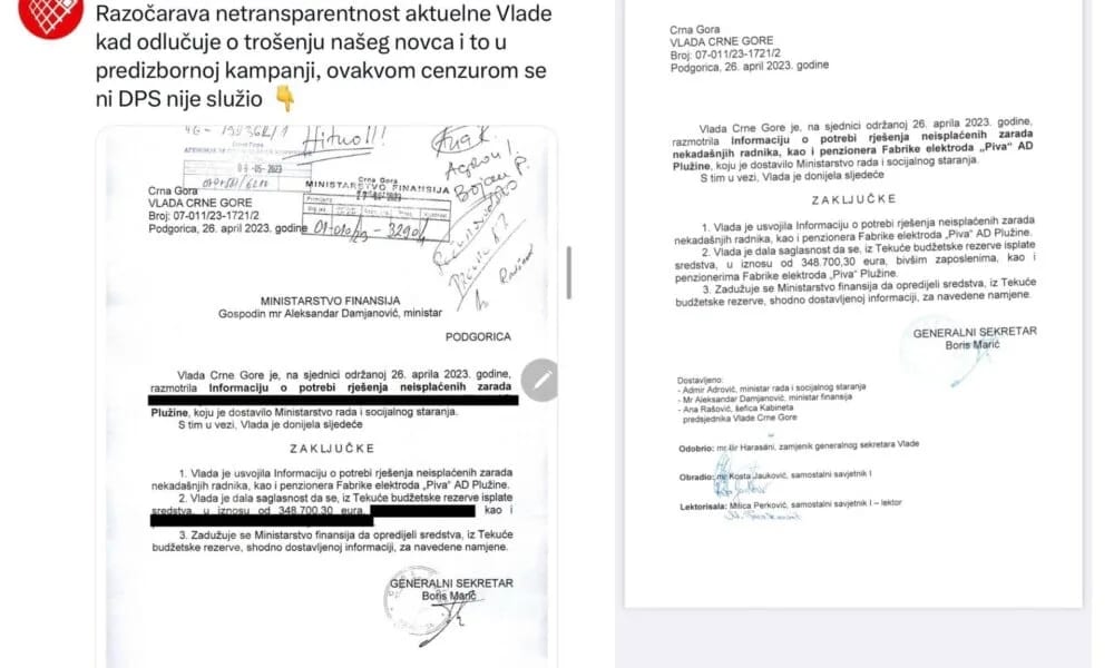Vlada poručila MANS-u: “Neko” su studenti, obespravljeni radnici i srednjoškolci – odluke donijete transparentno