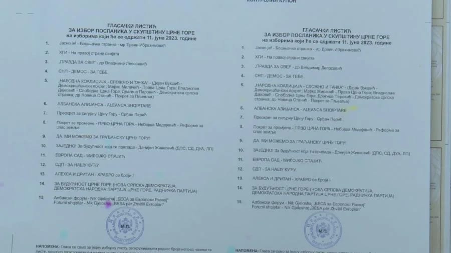 Još šest dana do izbora: Pogledajte kako izgleda glasački listić i ko su kandidati za poslanike