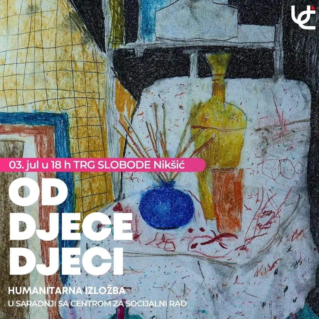 Trg slobode: Humanitarna izložba dječijih radova "Od djece djeci"