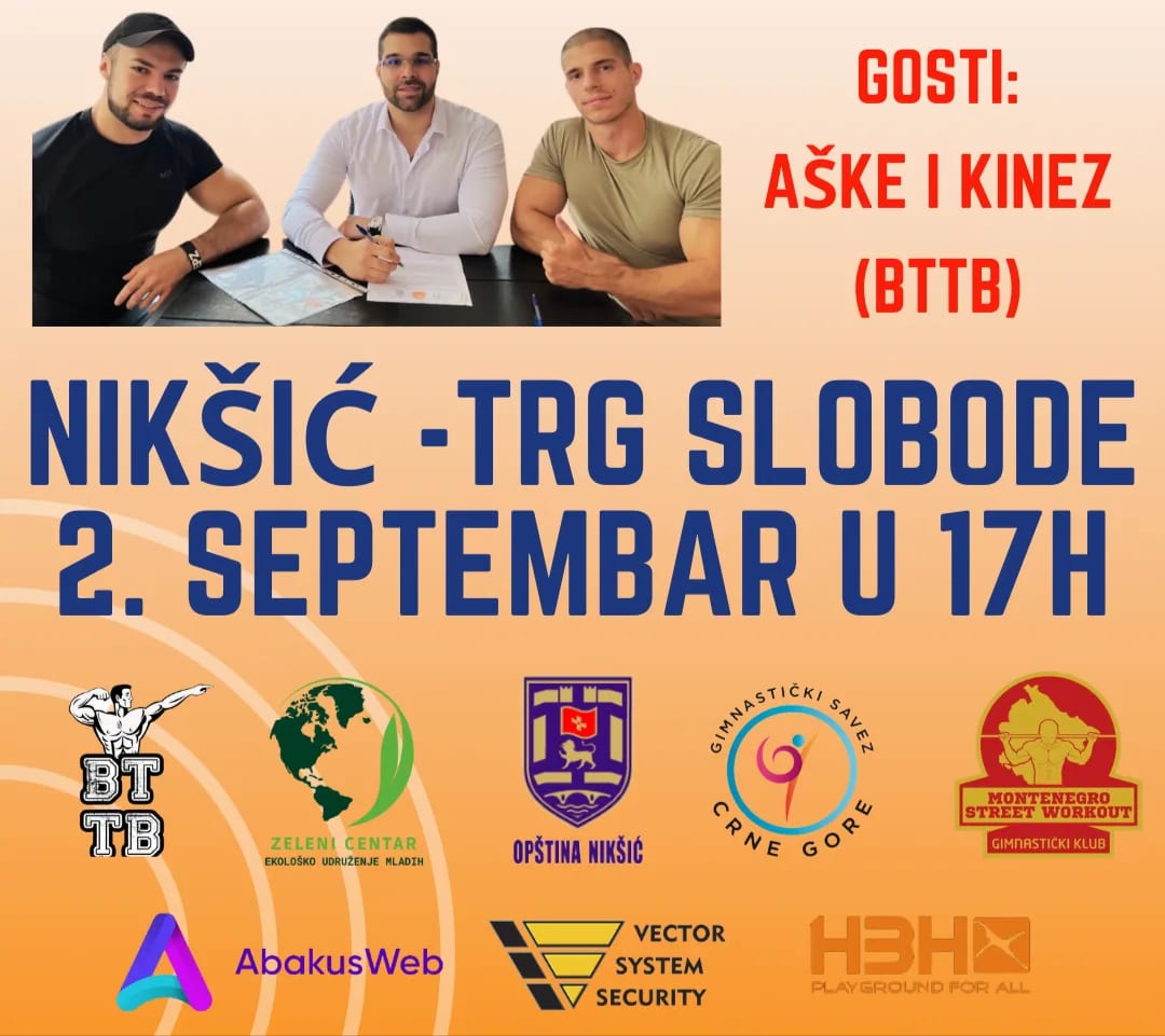 U subotu prezentacija zdravih stilova života, Street Workout pokreta & Calisthenics gimnastičkih disciplina