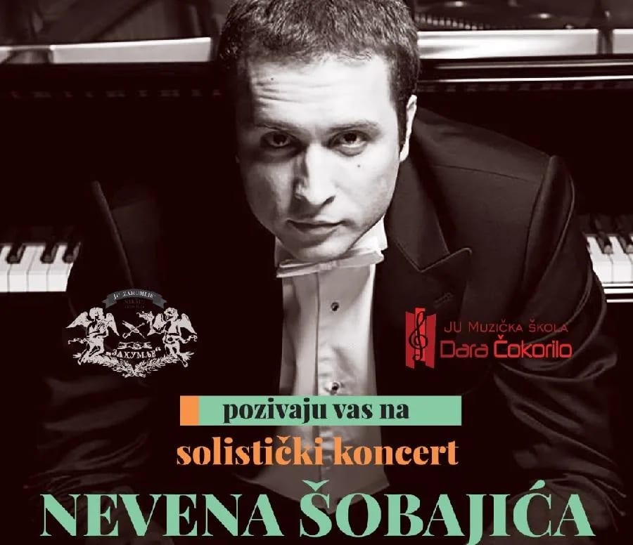 Muzička škola "Dara Čokorilo": Koncert pijaniste Nevena Šobajića