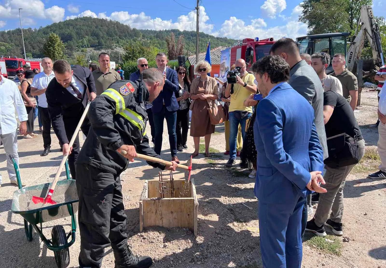 Počela gradnja Vatrogasnog doma, Tadić: Istorijski dan za Vatrogasno- spasilačku jedinicu Nikšić