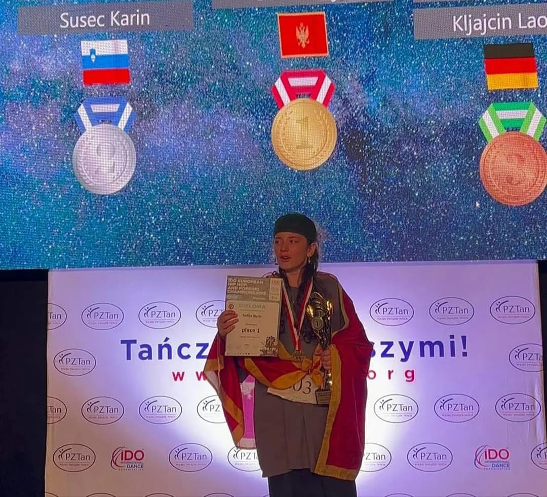 Sofija Burić evropska prvakinja u hip-hopu