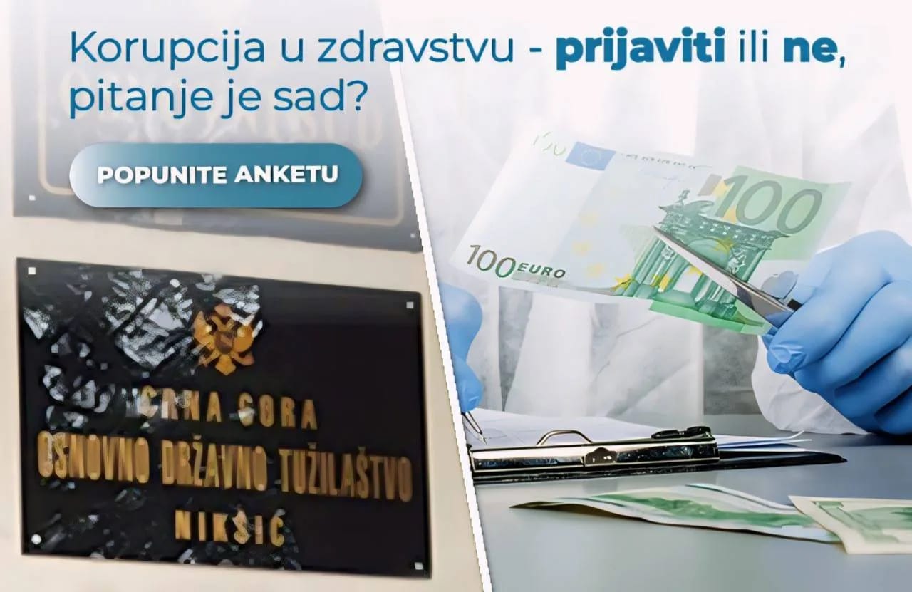 (UPITNIK) “Korupcija u zdravstvu – prijaviti ili ne, pitanje je sad”