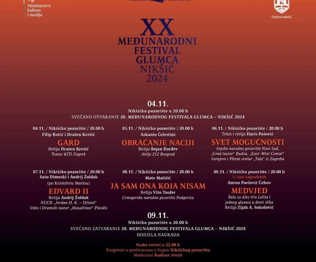 Međunarodni festival glumca od 4. do 9. novembra