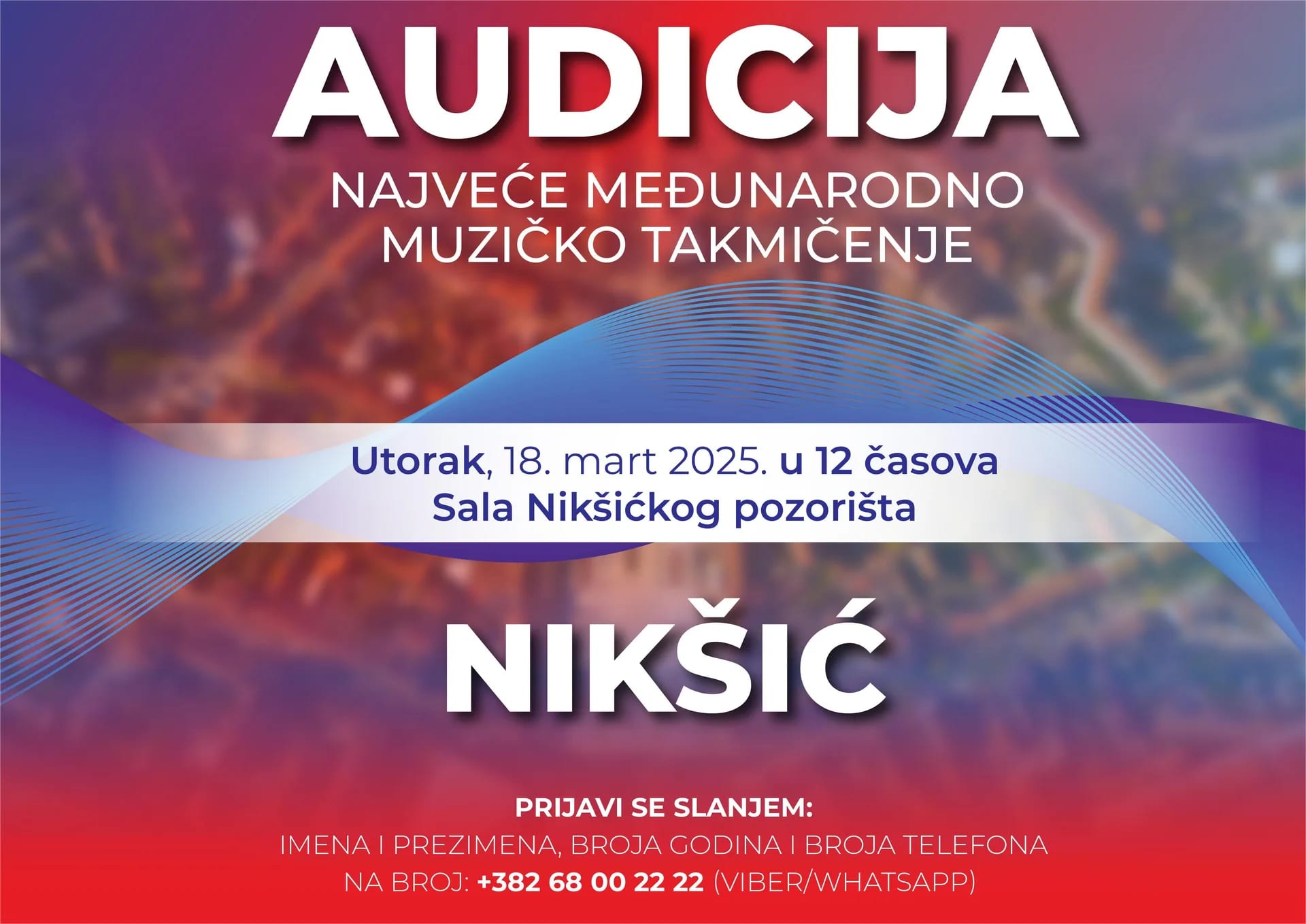 Opština Nikšić poziva mlade talente na audiciju za "Ritam Evrope 2025"