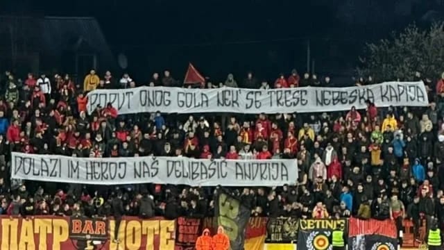 Navijači se oprostili od Andrije Delibašića
