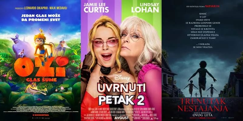 Novi repertoar bioskopa Cinema 213