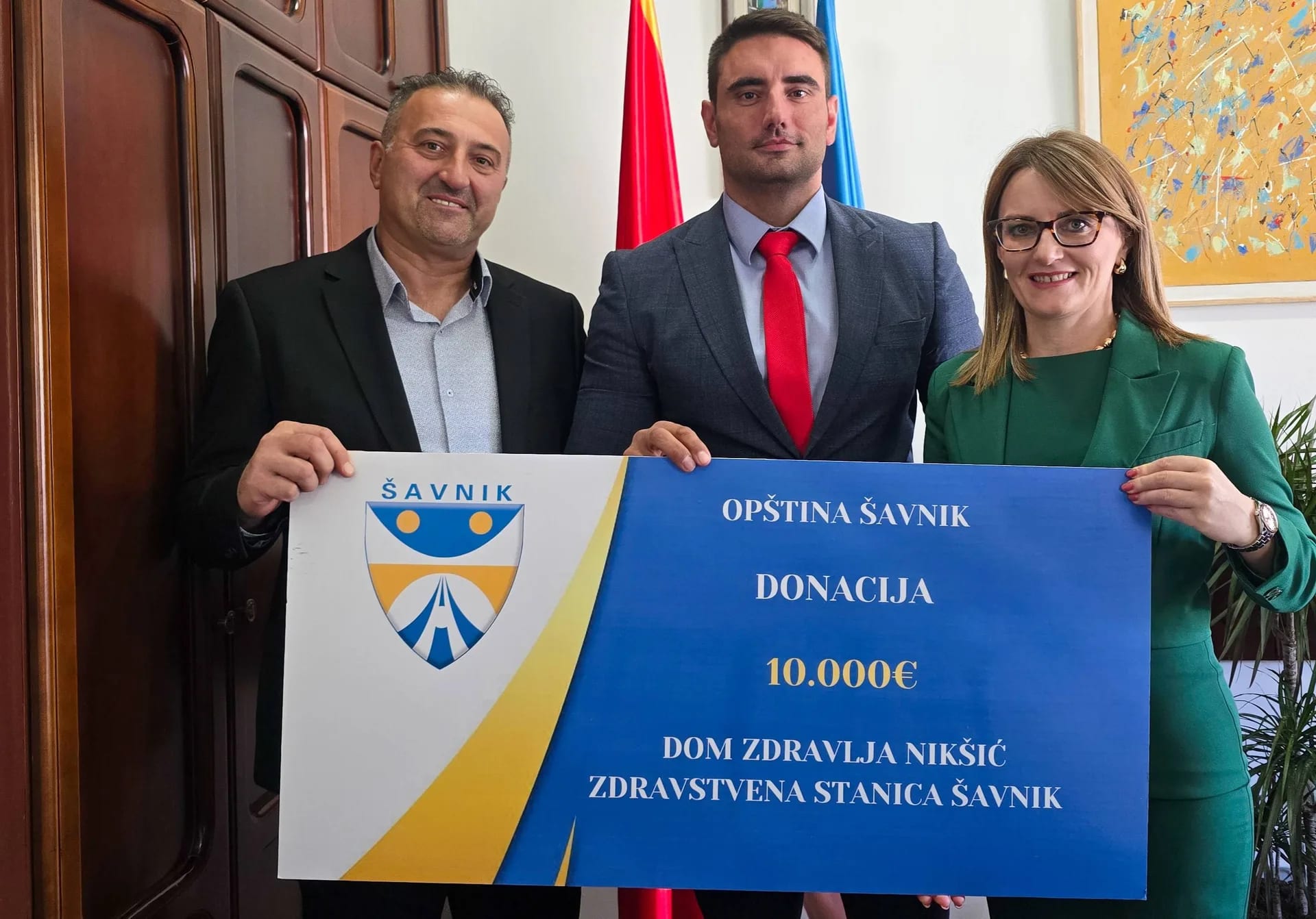 Opština Šavnik donirala 10.000 eura za opremanje Zdravstvene stanice