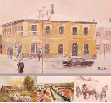 Slike Zorana Mićanovića u Poslovnom centru ''Dragović''