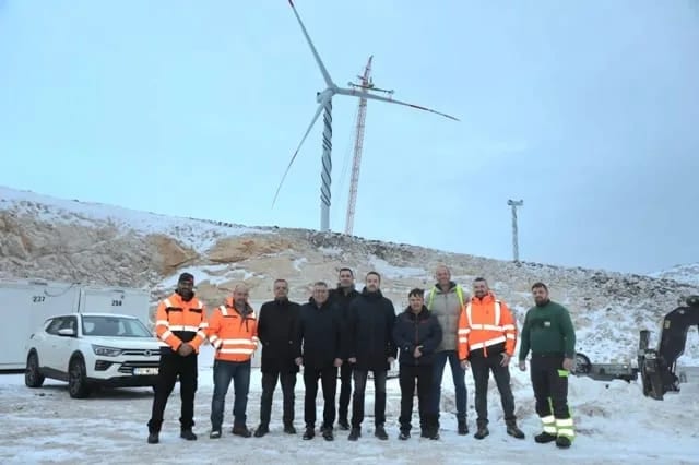 EPCG instalirala najveću vjetroturbinu u Evropi