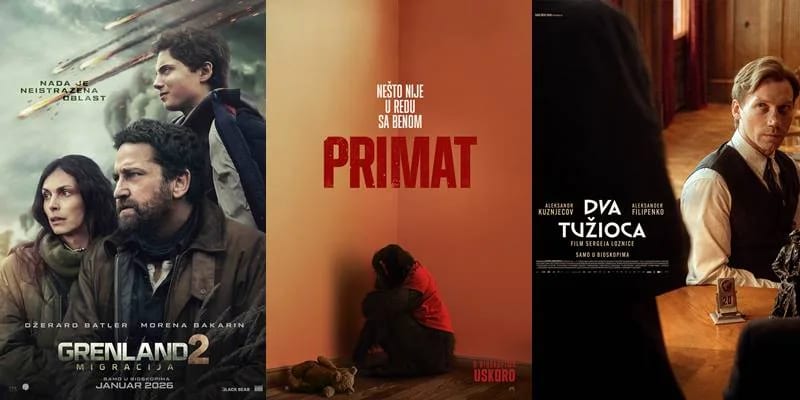 Novi repertoar bioskopa Cinema 213