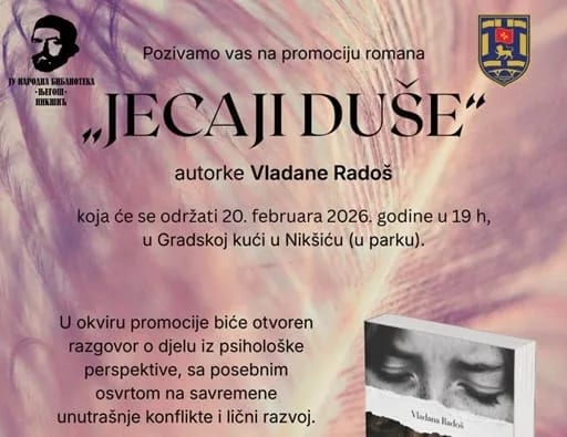 Promocija romana Vladane Radoš večeras u Gradskoj kući