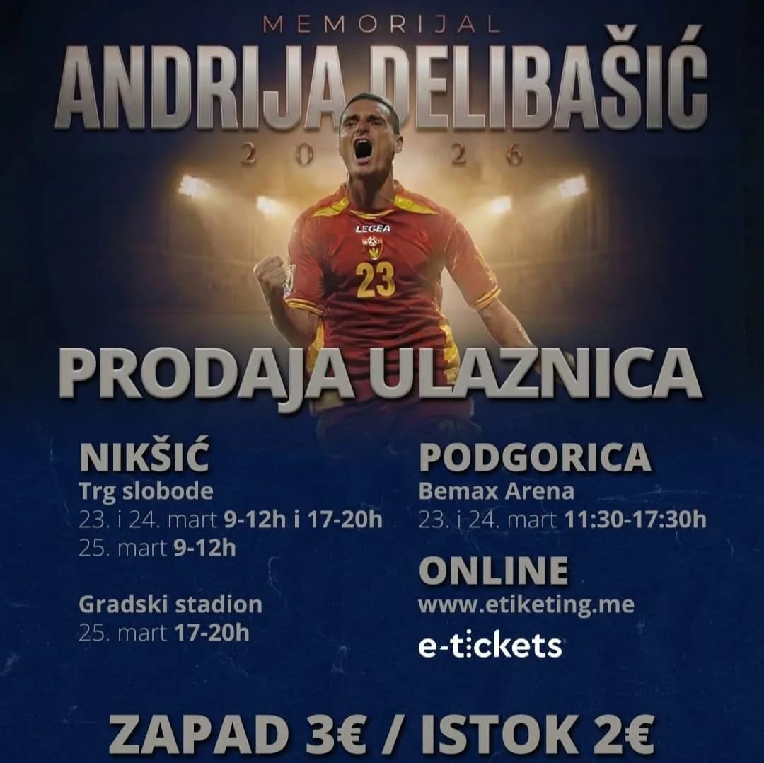 Počela prodaja karata za memorijalni turnir u čast Andrije Delibašića