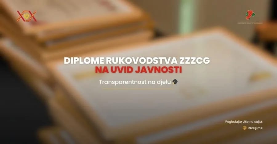 Zavod za zapošljavanje Crne Gore objavio diplome rukovodnog kadra