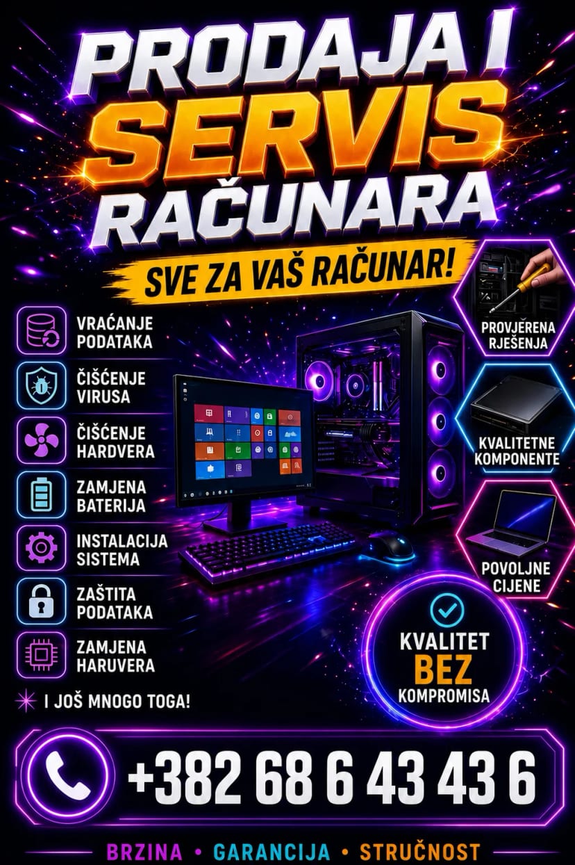 Servis racunara i opreme - Niksic