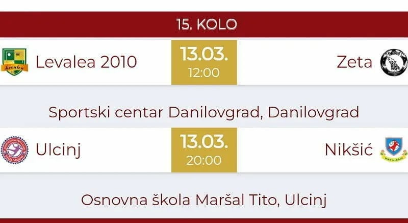 "Kanarinke" protiv Zeze, Nikšić gost u Ulcinju