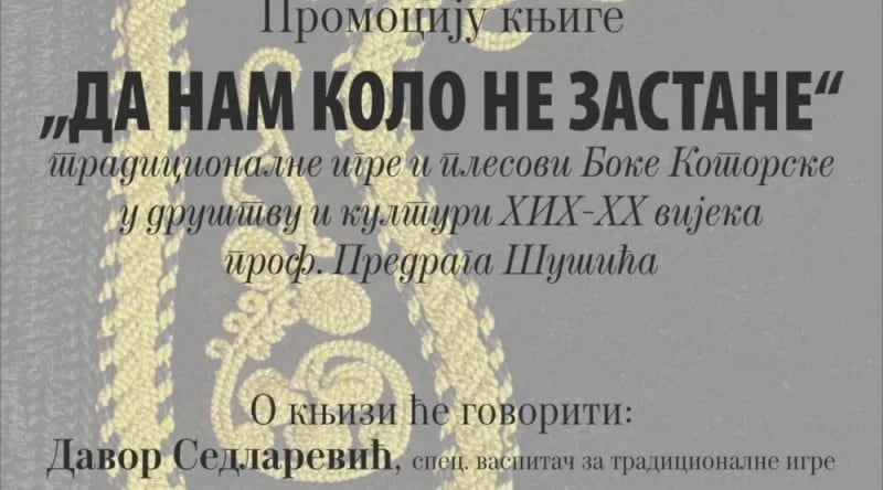 Promocija knjige “Da nam kolo ne zastane” u subotu u Zahumlju