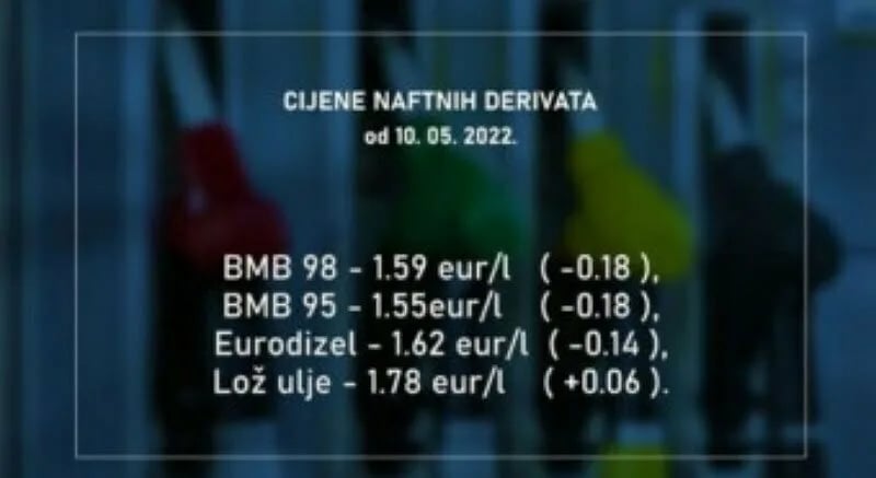 Gorivo jeftinije od 14 do 18 centi