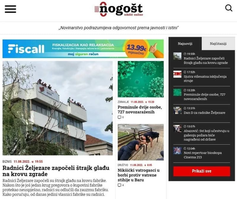 Portal Onogošt u redizajniranom izdanju