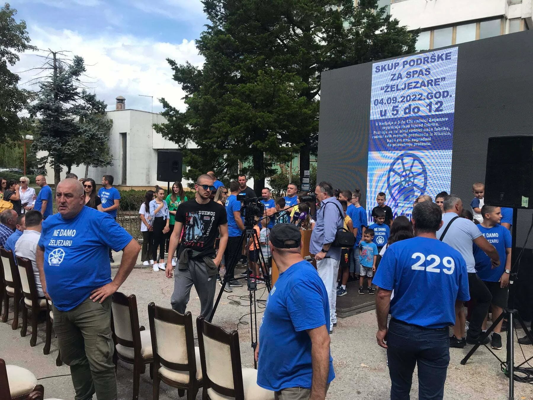 (VIDEO) Protest za spas Željezare, radnici postavili tri zahtjeva