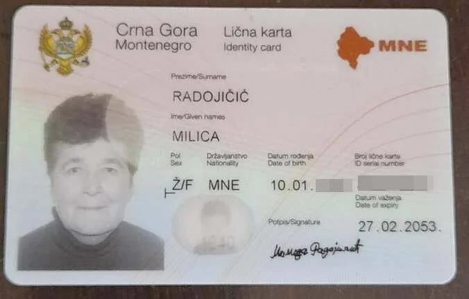 Pronađena lična karta