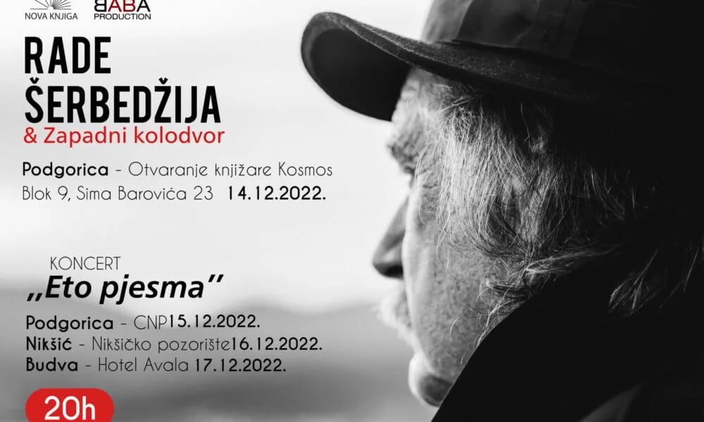 Rade Šerbedžija u Nikšićkom pozorištu 16. decembra