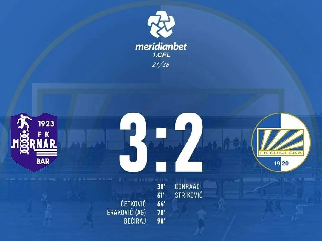 Sutjeska poražena, Mornar preokretom do pobjede