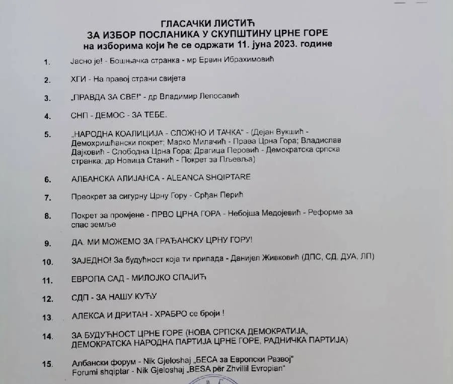 Počelo štampanje glasačkih listića