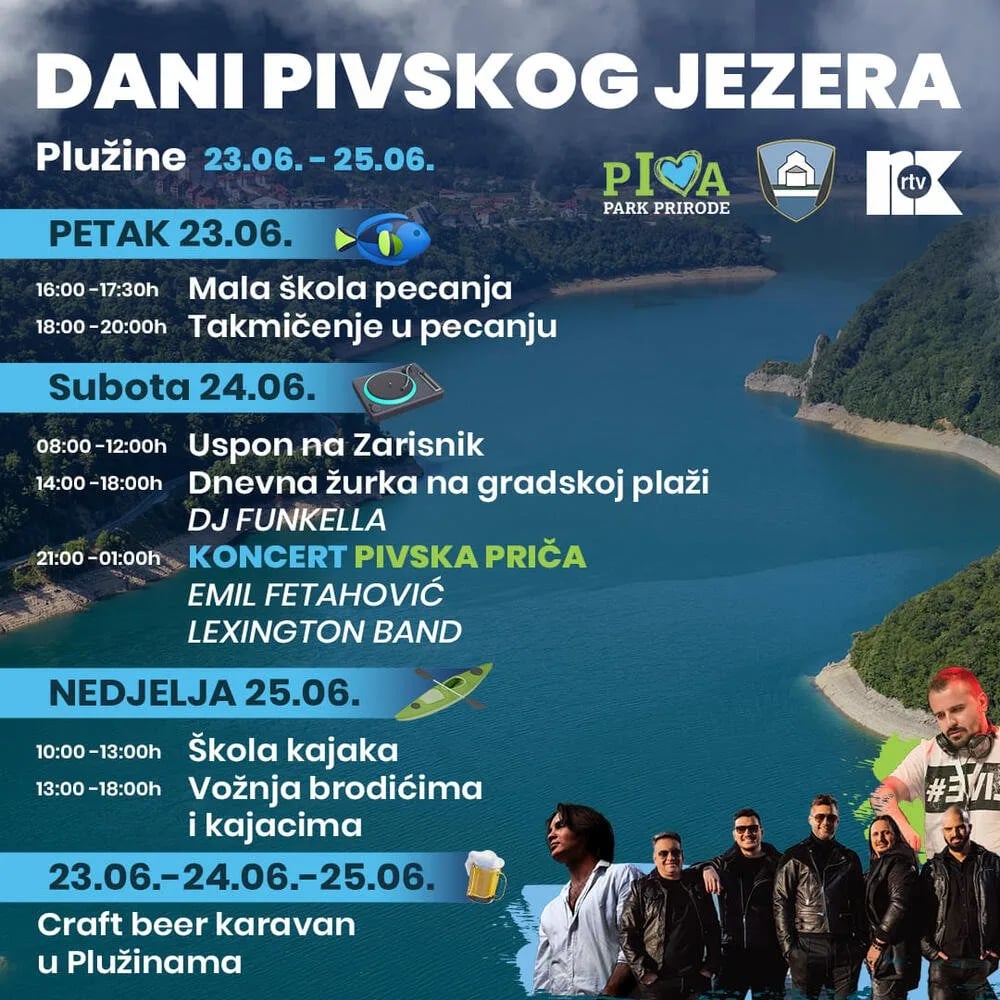 U Plužinama za vikend trodnevna manifestacija "Dani Pivskog jezera"