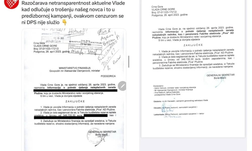 Vlada poručila MANS-u: “Neko” su studenti, obespravljeni radnici i srednjoškolci – odluke donijete transparentno