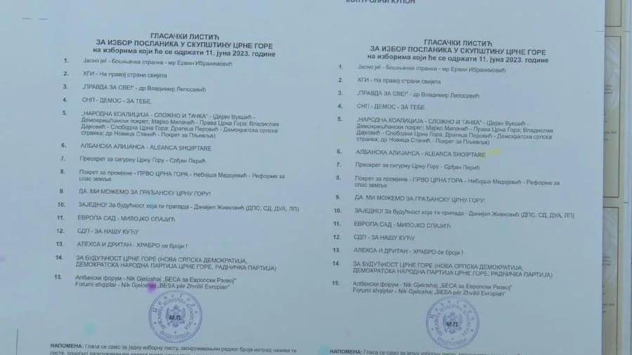 Još šest dana do izbora: Pogledajte kako izgleda glasački listić i ko su kandidati za poslanike