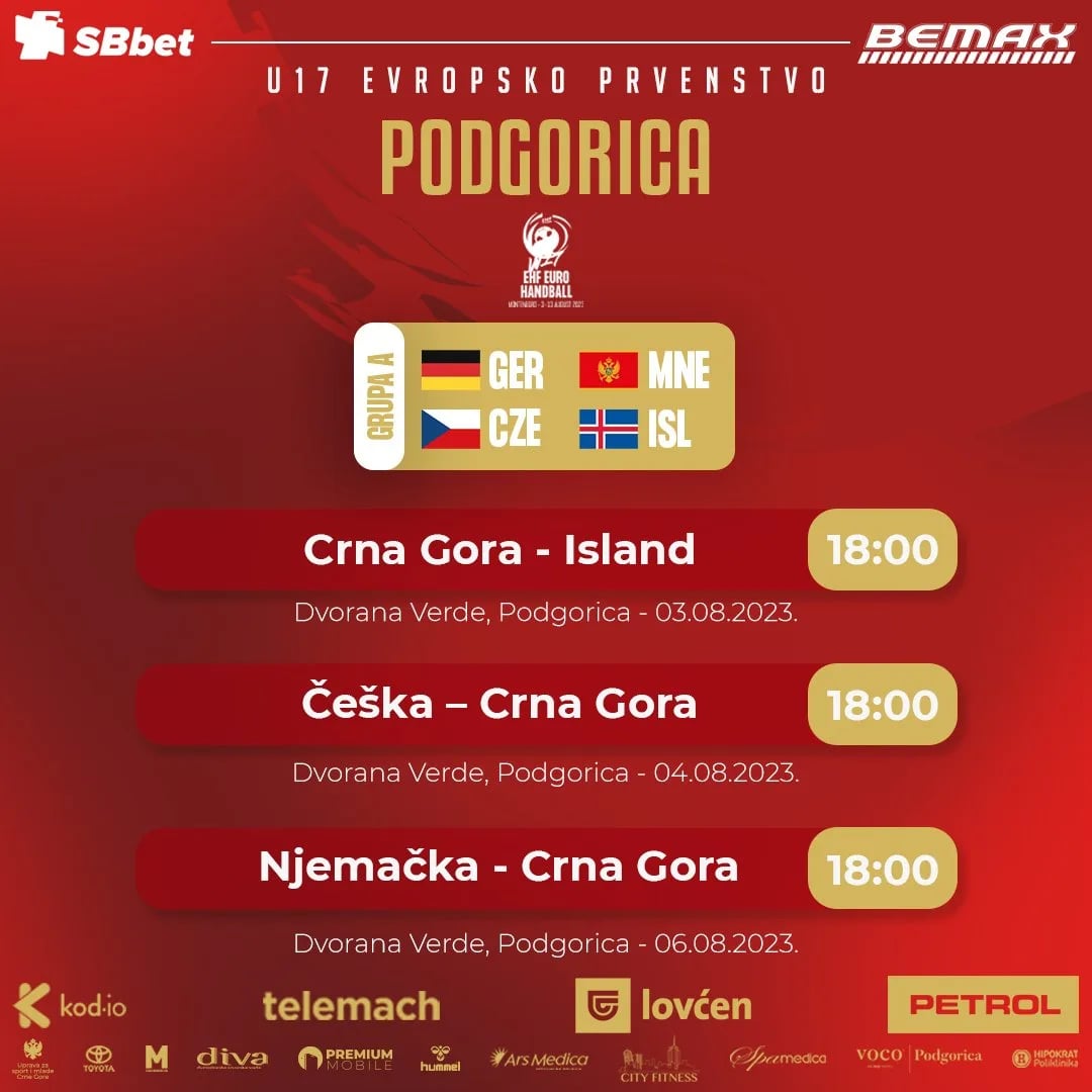 Buduće zvijezde evropskog rukometa su u Podgorici