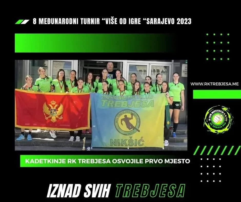 Sarajevo: Kadetkinje „Trebjese“ osvojile turnir „Više od igre“