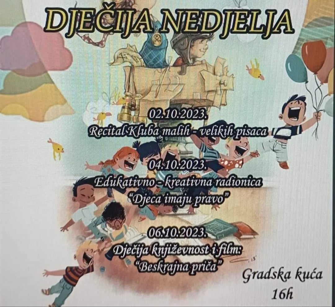 Dječija književnost i film "Beskrajna priča" u Gradskoj kući