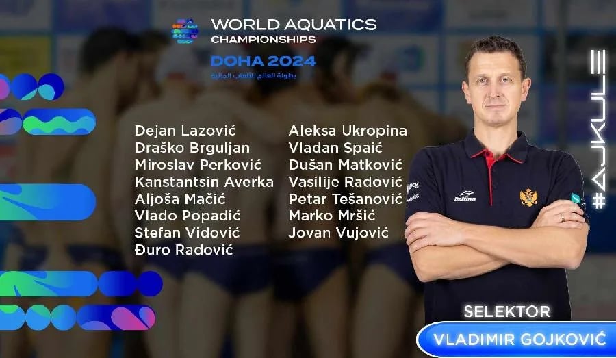 Gojković saopštio spisak za SP u Dohi