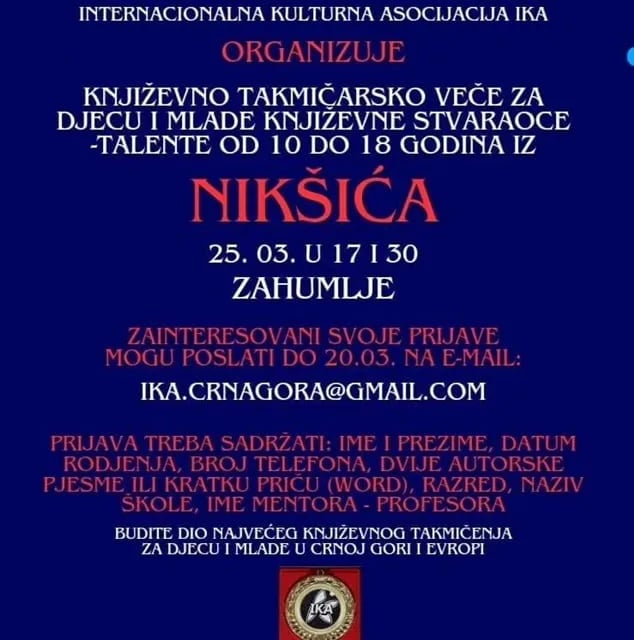 Mladi književnici na takmičenju u Zahumlju