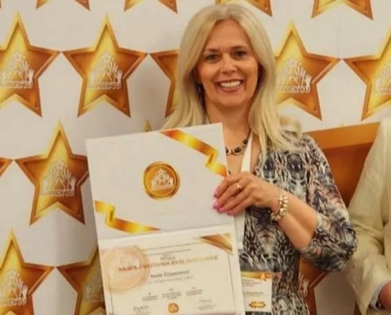 Nada Šćepanović dobitnica nagrade "Najbolji nastavnik bivše Jugoslavije"