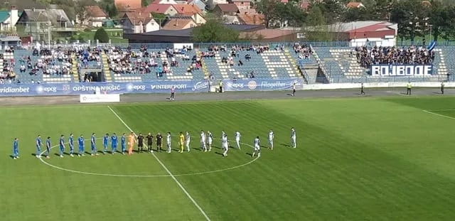 Mornar poražen kraj Bistrice, Sutjeska sa Radovićem u borbi za titulu