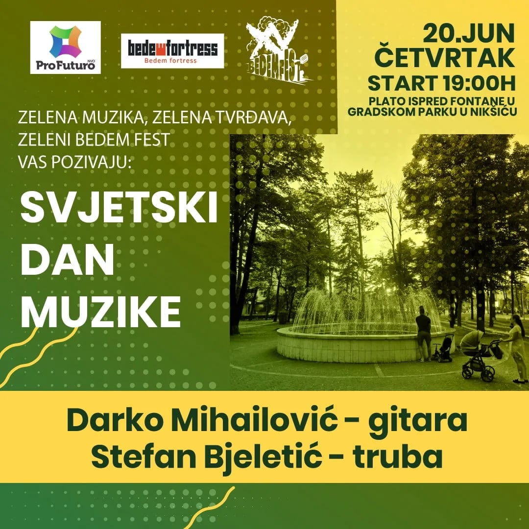 Svirka Darka Mihailovića i Stefana Bjeletića u Gradskom parku